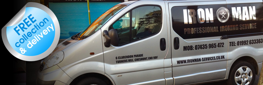 We collect and deliver back your ironing for FREE