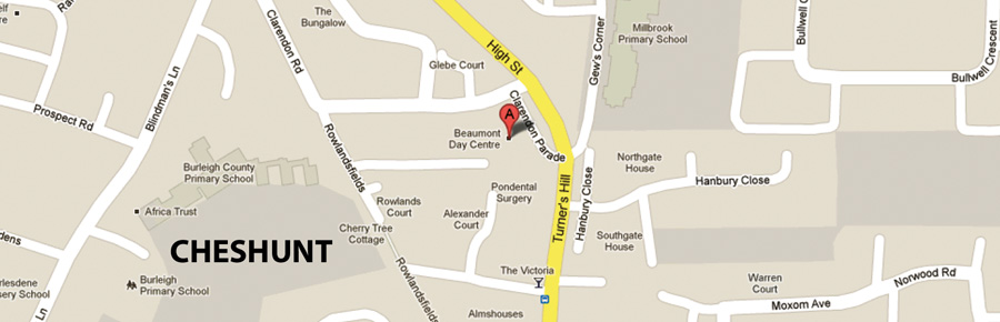 Most areas in Hertfordshire covered